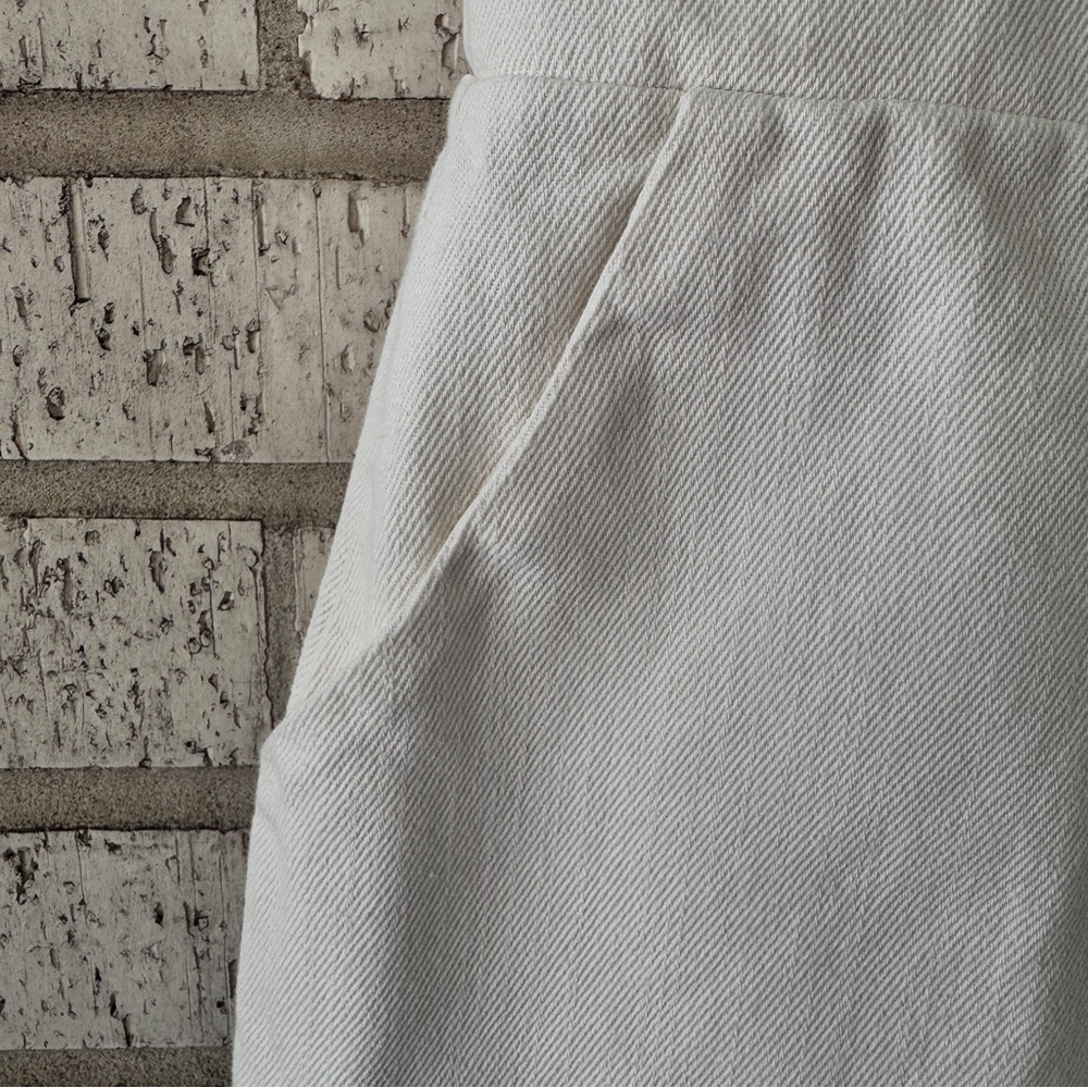Gilli Cream Ruffle Jumpsuit Medium - Picture 7 of 8